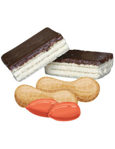 124 - Arašídové oplatky polomáčené 600g