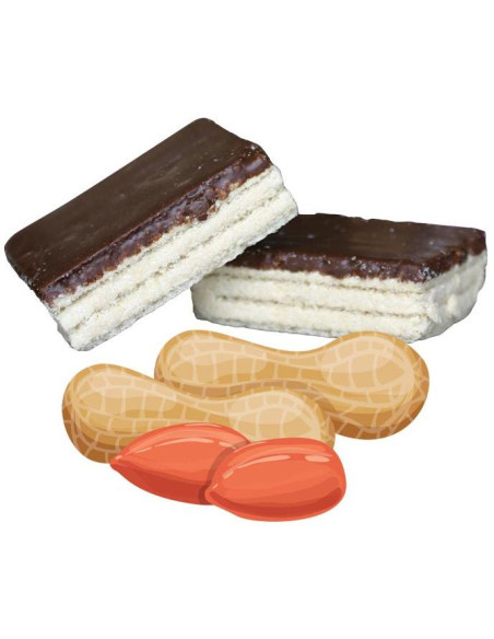 124 - Arašídové oplatky polomáčené 600g