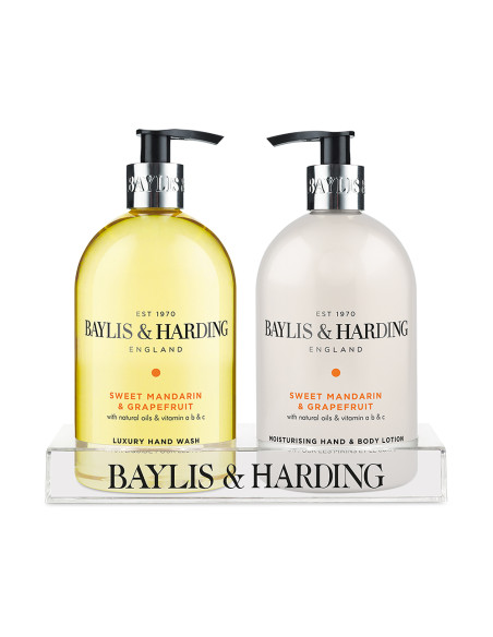 Baylis & Harding Tekuté mýdlo a mléko na ruce - Mandarinka a grepfruit, 2x500ml