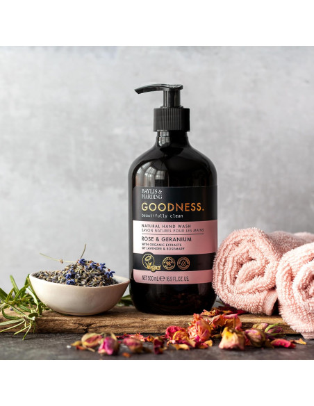 Baylis & Harding Tekuté mýdlo na ruce - Růže a muškát, 500ml