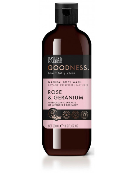 Baylis & Harding Sprchový gel - Růže & Muškát, 500ml