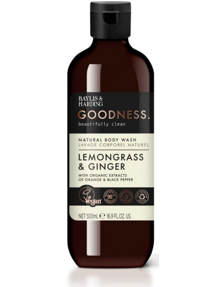 Baylis & Harding Sprchový gel - Citronová tráva a zázvor, 500ml