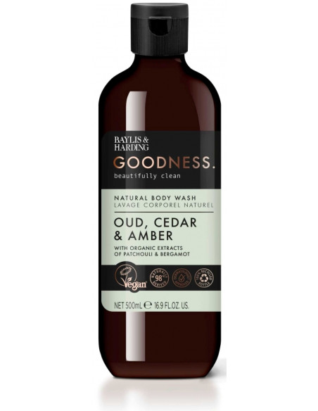 Baylis & Harding Sprchový gel - Oud, cedr a ambra, 500ml