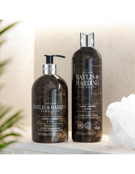 Baylis & Harding Sprchový gel - Ambra a fík, 500ml