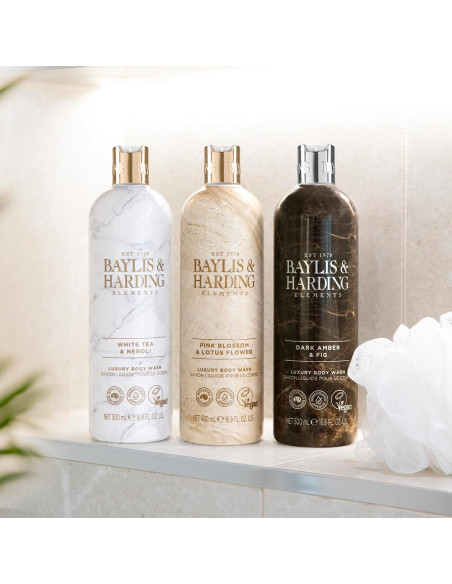 Baylis & Harding Sprchový gel - Ambra a fík, 500ml