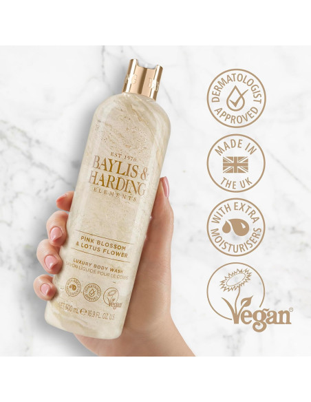 Baylis & Harding Sprchový gel - Růžové květy a lotos, 500ml