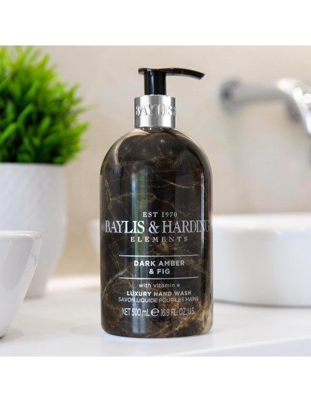 Baylis & Harding Tekuté mýdlo na ruce - Ambra a fík, 500ml