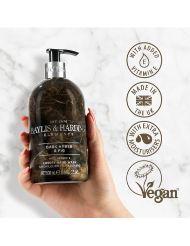 Baylis & Harding Tekuté mýdlo na ruce - Ambra a fík, 500ml