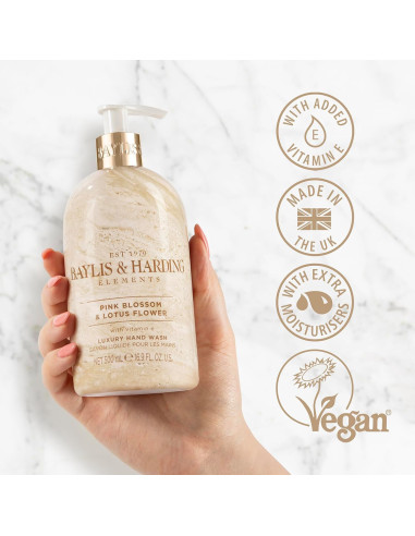 Baylis & Harding Tekuté mýdlo na ruce - Růžové květy a lotos, 500ml