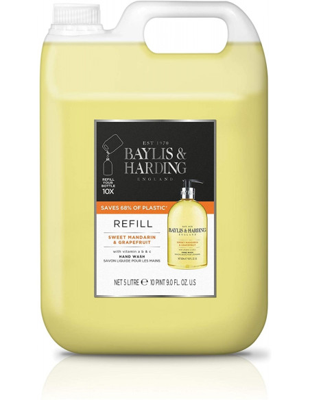 Baylis & Harding Náplň do tekutého mýdla - Mandarinka & Grepfruit, 5l