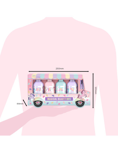 Unicorn - sada s péčí o tělo, 4 ks