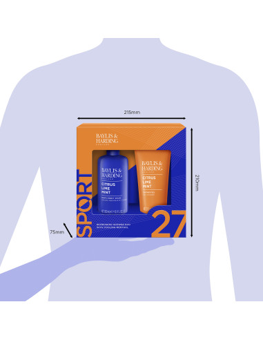 Citrus, Lime & Mint - sada s péčí o tělo, 2 ks