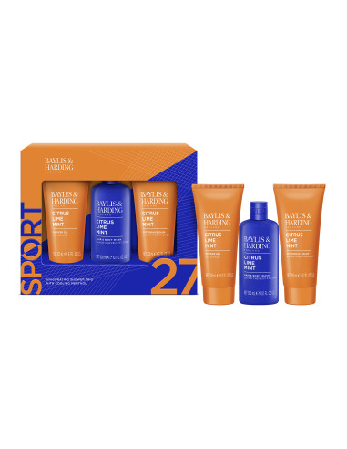 Citrus, Lime & Mint - sada s péčí o tělo, vlasy a pleť, 3 ks