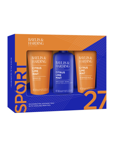 Citrus, Lime & Mint - sada s péčí o tělo, vlasy a pleť, 3 ks