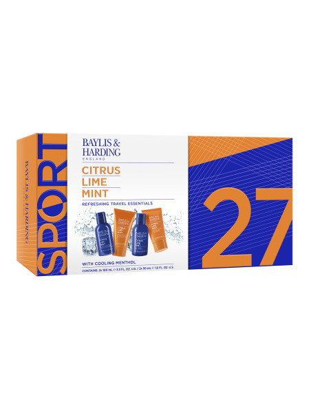 Citrus, Lime & Mint - sada s péčí o tělo, vlasy a pleť, 4 ks