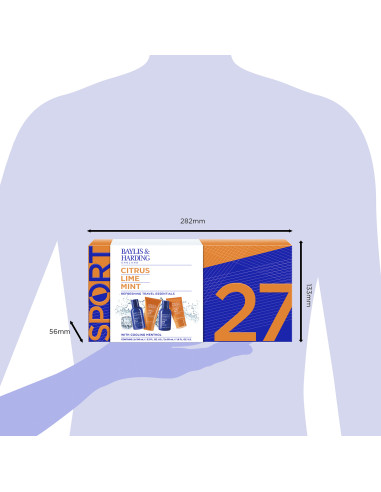 Citrus, Lime & Mint - sada s péčí o tělo, vlasy a pleť, 4 ks