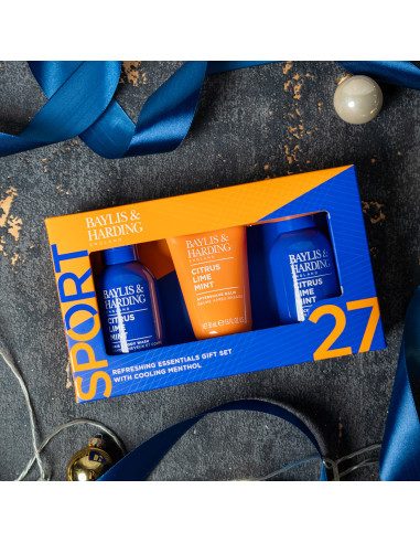 Citrus, Lime & Mint - sada s péčí o tělo, vlasy a pleť, 3 ks