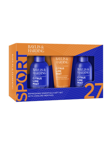 Citrus, Lime & Mint - sada s péčí o tělo, vlasy a pleť, 3 ks