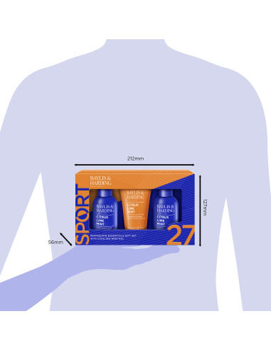 Citrus, Lime & Mint - sada s péčí o tělo, vlasy a pleť, 3 ks