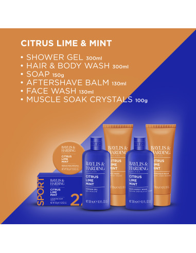 Citrus, Lime & Mint - sada tělové péče, 6 ks