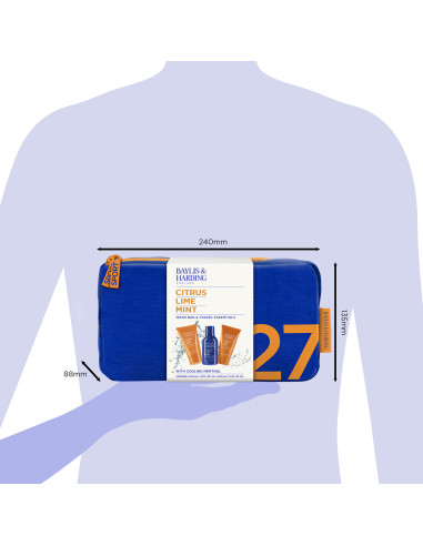 Citrus, Lime & Mint - sada s péčí o tělo a pleť, 3 ks