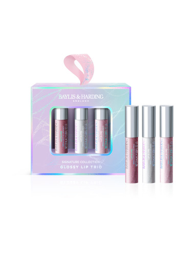 Jojoba, Vanilla & Almond oil - sada lesků na rty, 3 ks