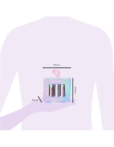 Jojoba, Vanilla & Almond oil - sada lesků na rty, 3 ks