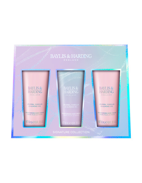 Jojoba, Vanilla & Almond oil - sada krémů na ruce, 3 ks