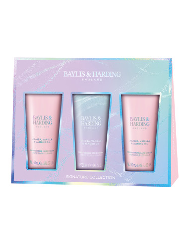 Jojoba, Vanilla & Almond oil - sada krémů na ruce, 3 ks