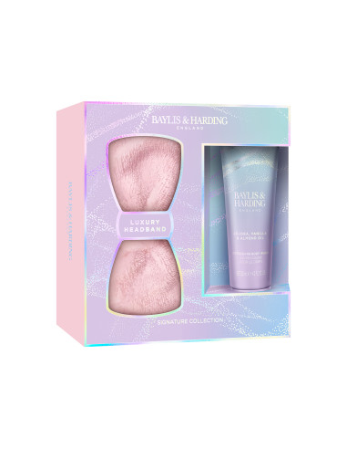 Jojoba, Vanilla & Almond oil - sada mýdla a kosmetické čelenky, 2 ks