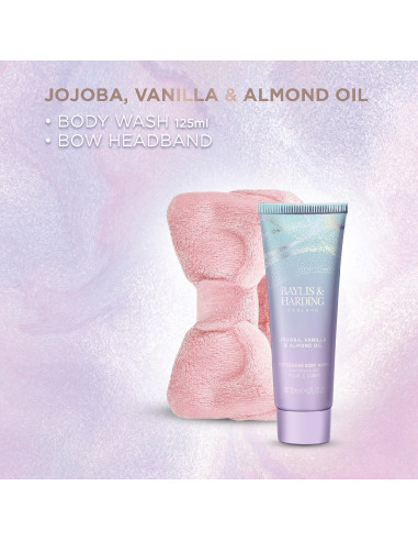 Jojoba, Vanilla & Almond oil - sada mýdla a kosmetické čelenky, 2 ks