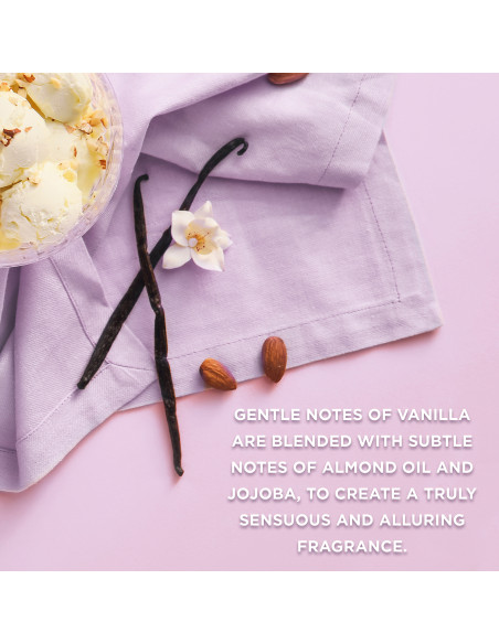 Jojoba, Vanilla & Almond oil - sada s péčí o tělo a svíčkou, 4 ks