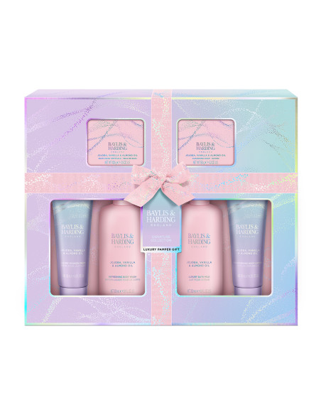 Jojoba, Vanilla & Almond oil - sada tělové péče, 6 ks