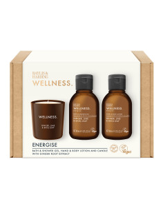 Wellness - sada tělové péče a svíčky, 3 ks