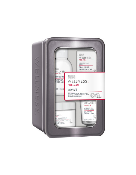 Wellness for men - sada péče o tělo, vlasy a pleť, 4 ks