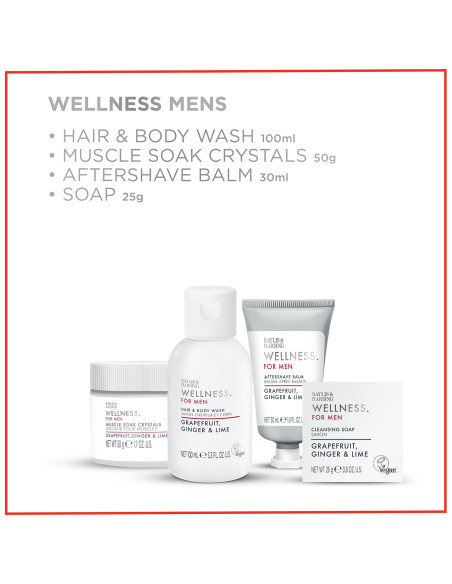 Wellness for men - sada péče o tělo, vlasy a pleť, 4 ks