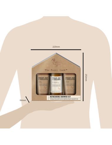 Bergamot, Hemp & Sandalwood - sada tělové péče, 3 ks