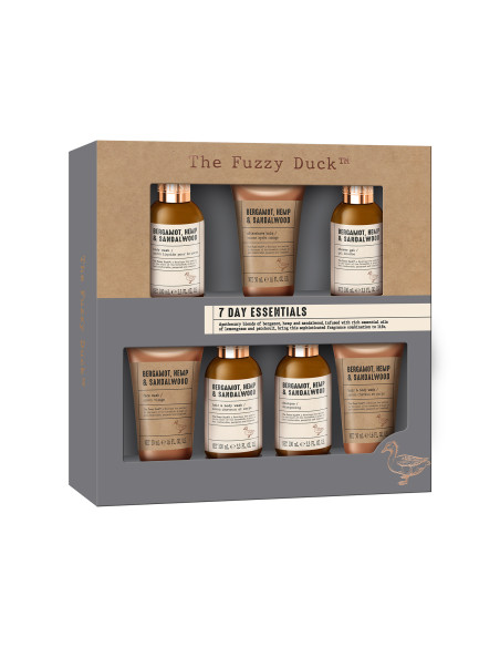 Bergamot, Hemp & Sandalwood - sada s péčí o tělo, 7 ks