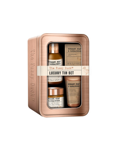 Bergamot, Hemp & Sandalwood - sada péče o tělo, vlasy a pleť, 4 ks