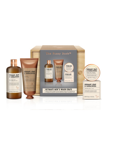 Bergamot, Hemp & Sandalwood - sada s péčí o tělo, vlasy a pleť, 4 ks