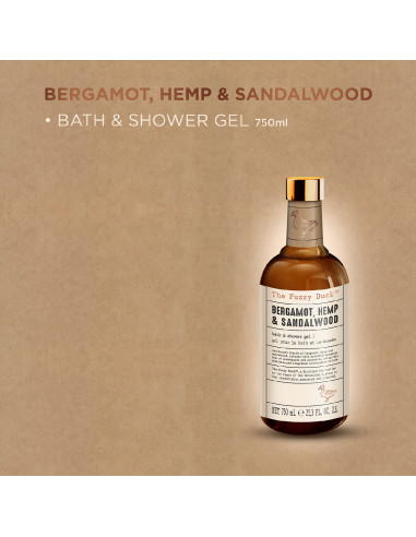 Bergamot, Hemp & Sandalwood - sprchový gel, 750 ml