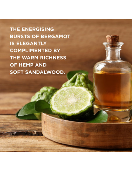 Bergamot, Hemp & Sandalwood - sada s péčí o tělo, vlasy a pleť, 4 ks
