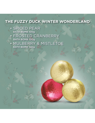 Winter Wonderland - sada šumivých koulí, 3 ks