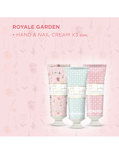 Royale Garden - sada krémů na ruce, 3 ks