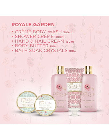 Royale Garden - sada péče o tělo a ruce, 5 ks