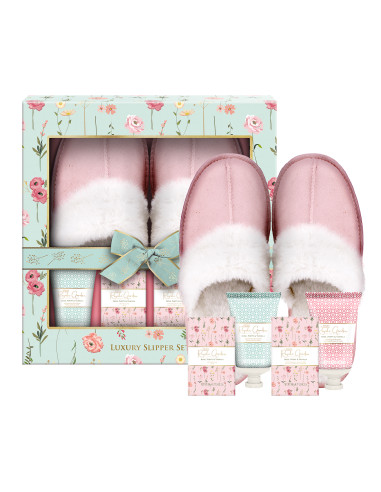 Royale Garden - sada tělové péče a pantoflů, 5 ks
