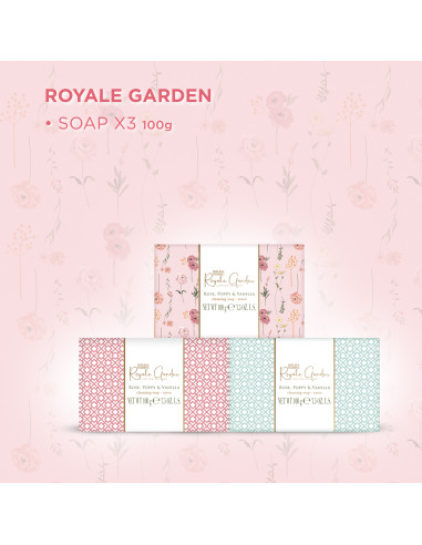 Royale Garden - sada tuhých mýdel, 3 ks