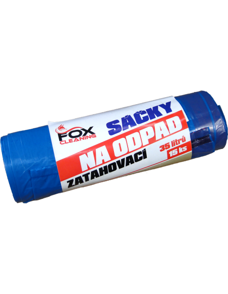 Fox cleaning sáčky do koše 35 L 15 ks zatahovací