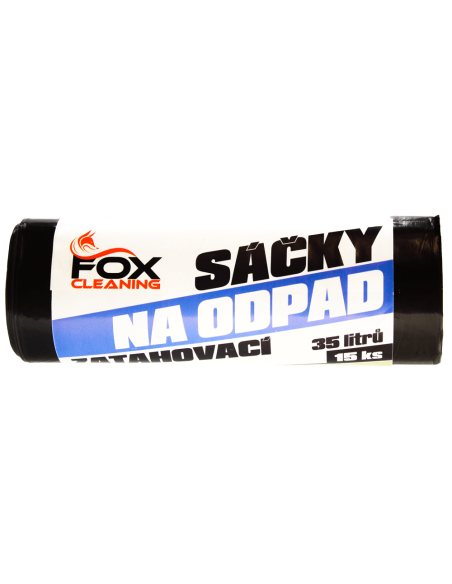 Fox cleaning sáčky do koše 35 L15 ks zatahovací LDPE silné