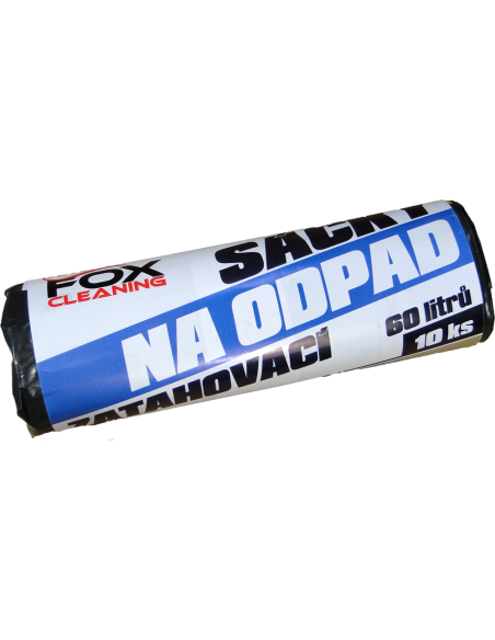 Fox cleaning sáčky do koše 60 L 10 ks zatahovací LDPE silné